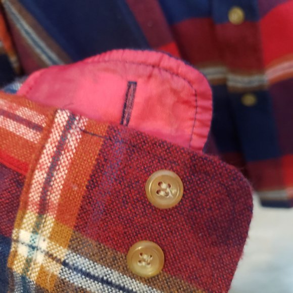 Vintage Flannel Shirt Arrow Sport Big And Tall 3X Acrylic Hong Kong - Picture 6 of 8